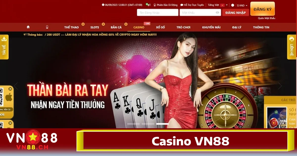 Khi nhắc đến Casino ​VN88, không thể bỏ qua tính đa dạng và phong phú các loại hình trò chơi mà nền tảng này cung cấp