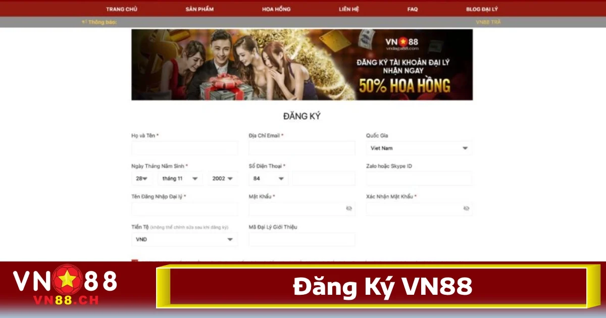 Đăng Ký VN88 Miễn Phí Đơn Giản Nhanh Chóng Trong Phút 3 Những lỗi thường gặp khi tạo tài khoản đăng ký VN88